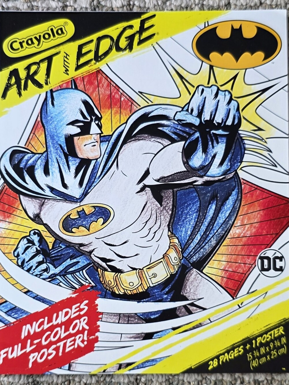 Crayola Art with Edge Batman Coloring Pages (28pgs)